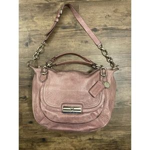 Coach Kristin Leather Round Satchel Crossbody Bag